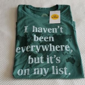 Green size men's medium Life is Good tshirt